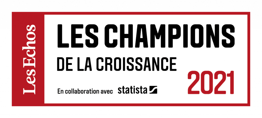 Logo des Champions de la Croissance 2021 par le magazine Les Échos